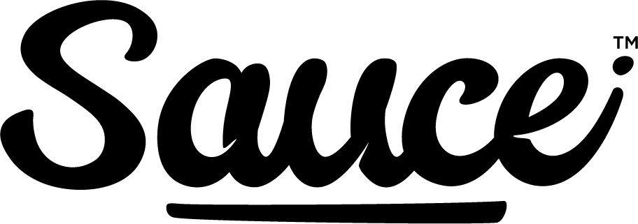 Sauce wordmark — black